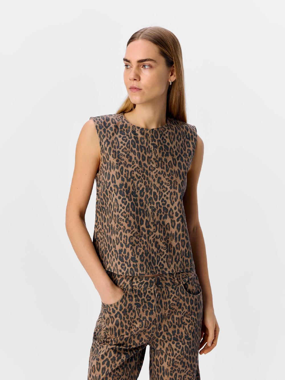 Object Petite LUIPAARDPRINT TOP