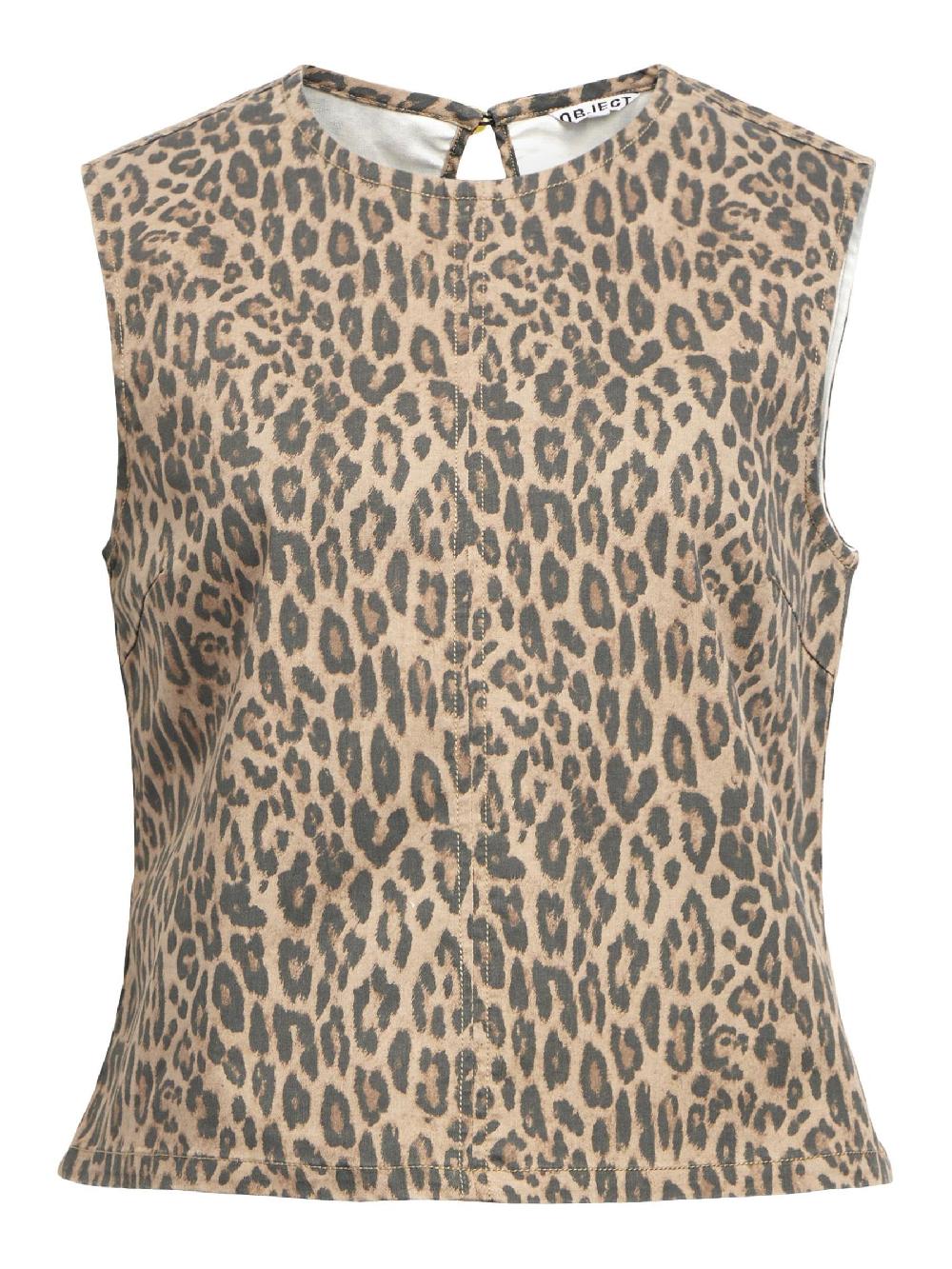 object petite LUIPAARDPRINT TOP
