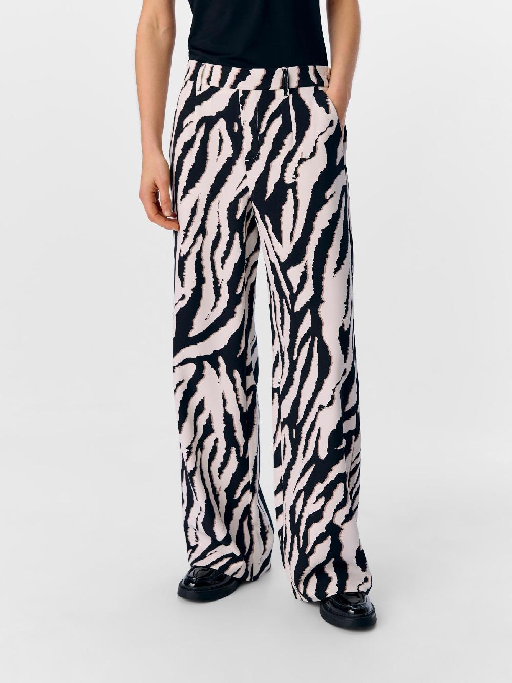 Object Petite LUIPAARDPRINT WIDE LEG BROEK