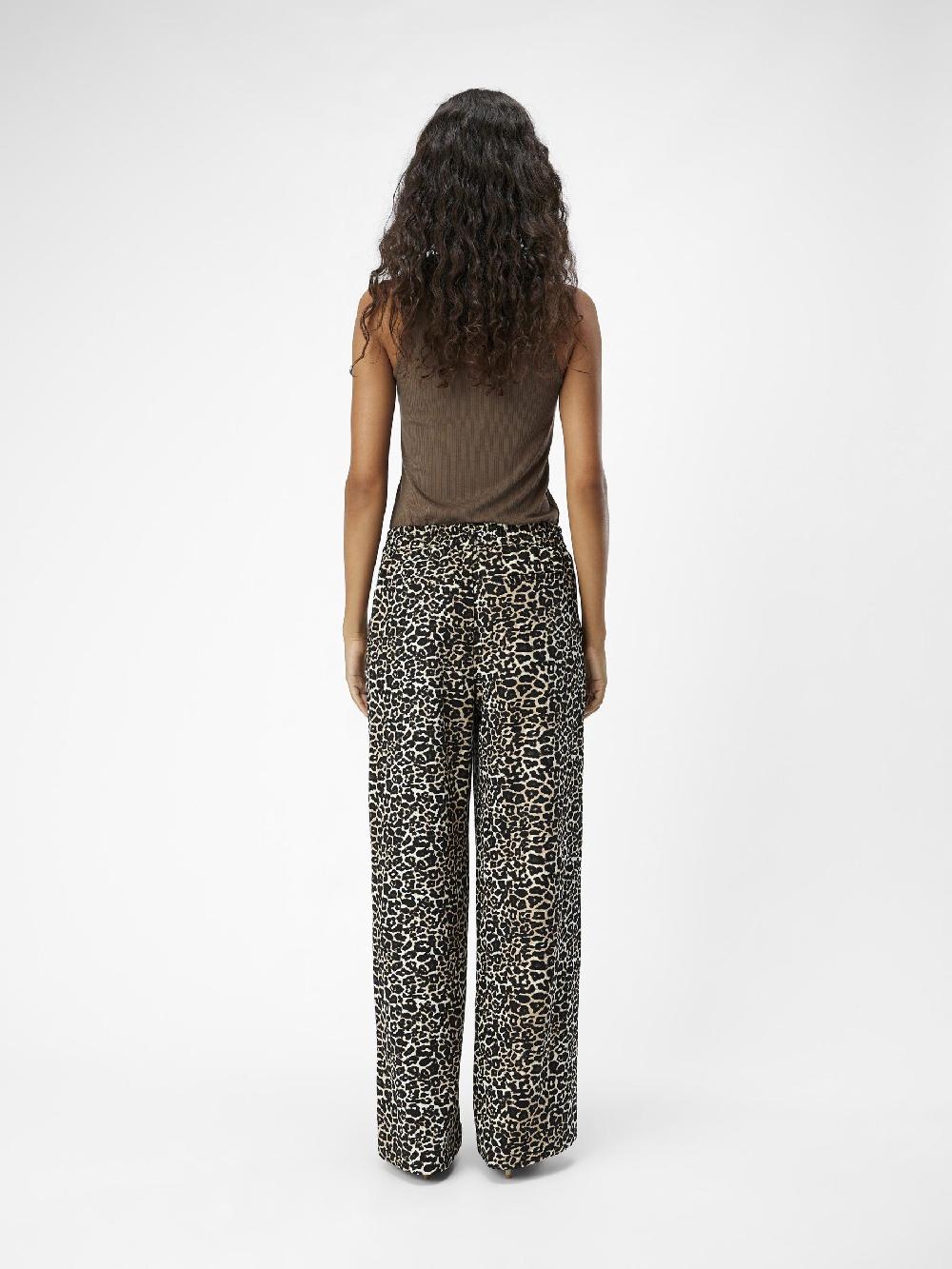 Object Petite LUIPAARDPRINT WIDE LEG BROEK