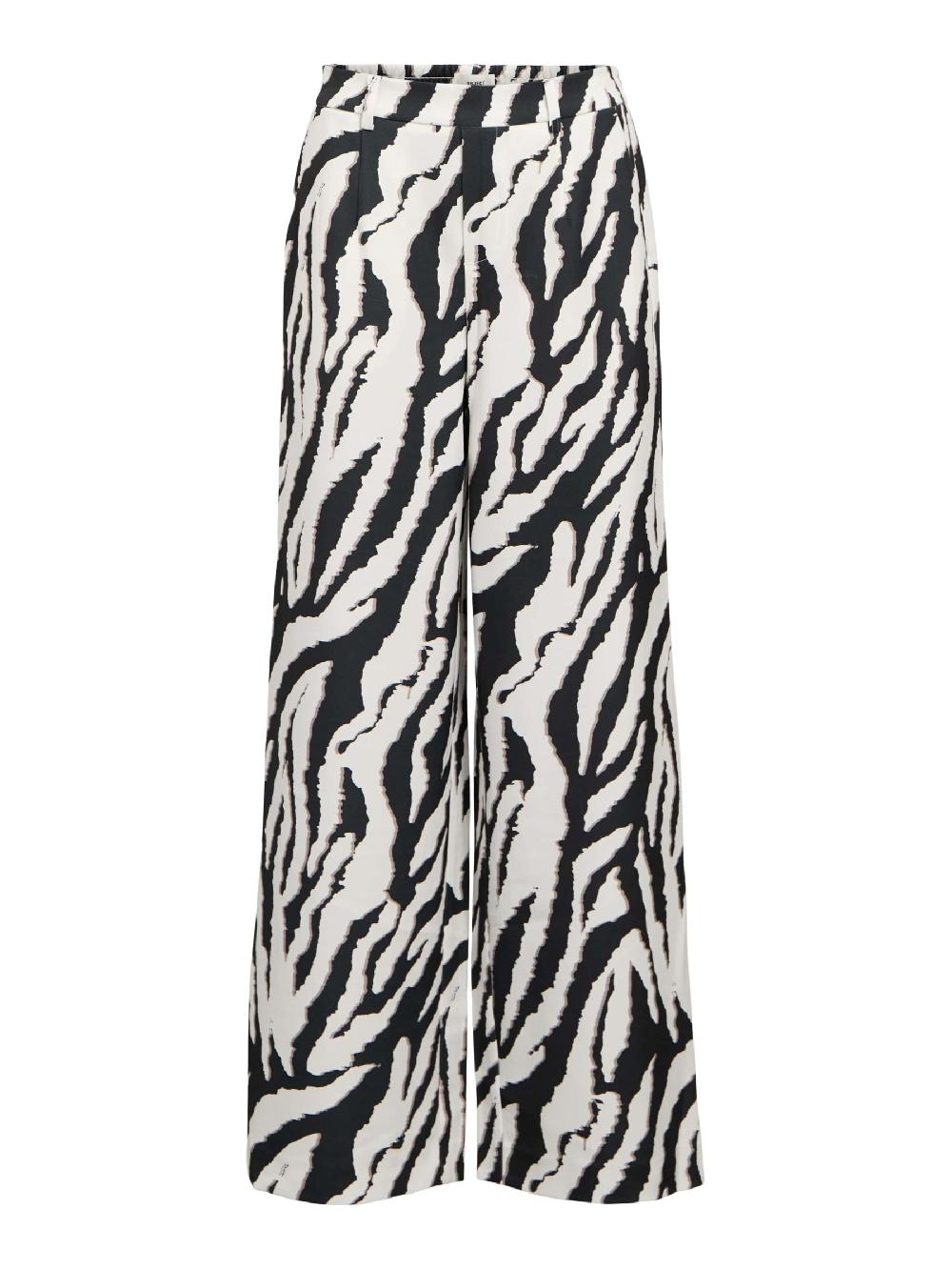 object petite LUIPAARDPRINT WIDE LEG BROEK