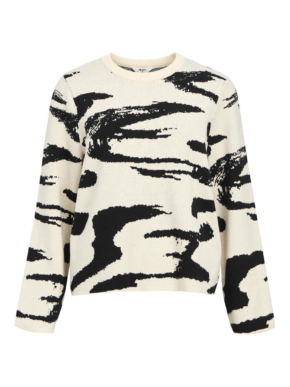 object petite MET PATROON SWEATER