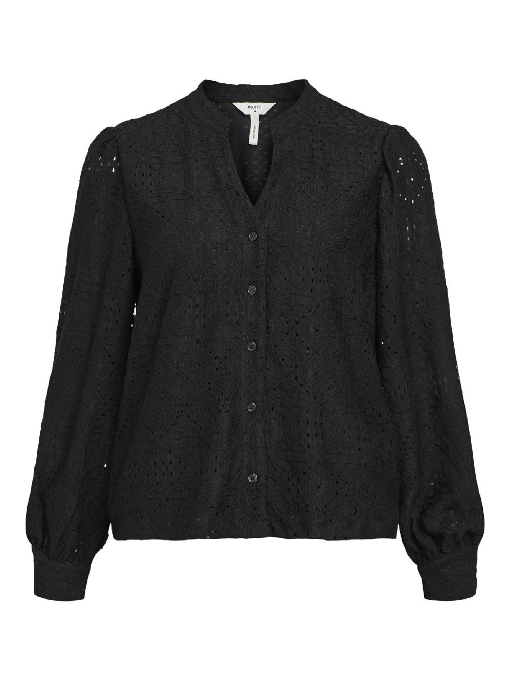 object petite OBJFEODORA OVERHEMD