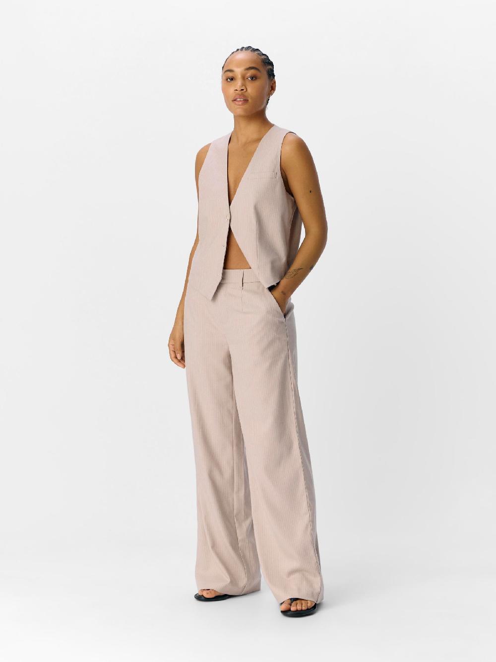 Object Petite OBJLISA WIDE LEG BROEK