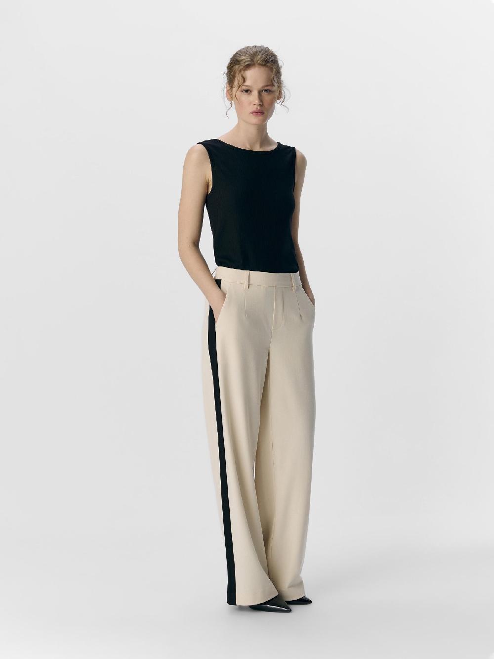 Object Petite OBJLISA WIDE LEG BROEK