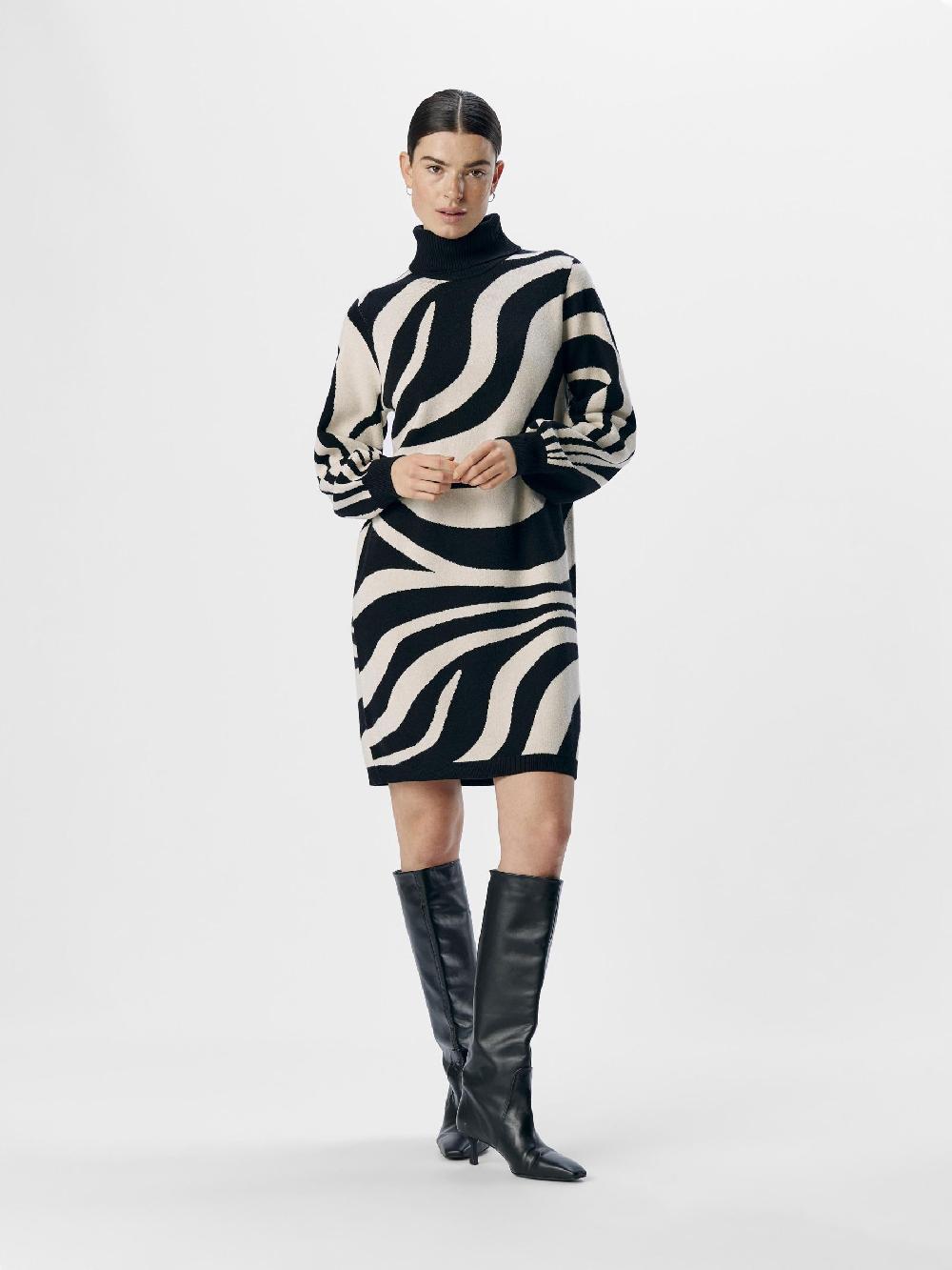 Object Petite OBJRAY GEBREIDE JURK