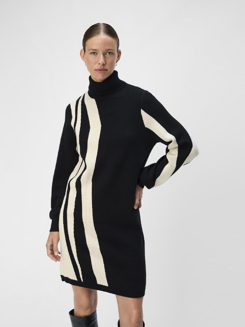 Object Petite OBJRAY GEBREIDE JURK