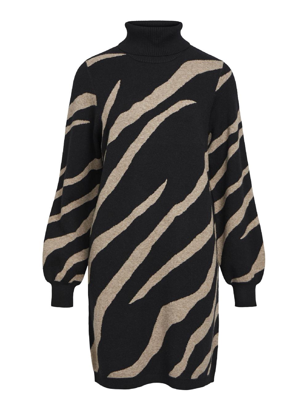 object petite OBJRAY GEBREIDE JURK