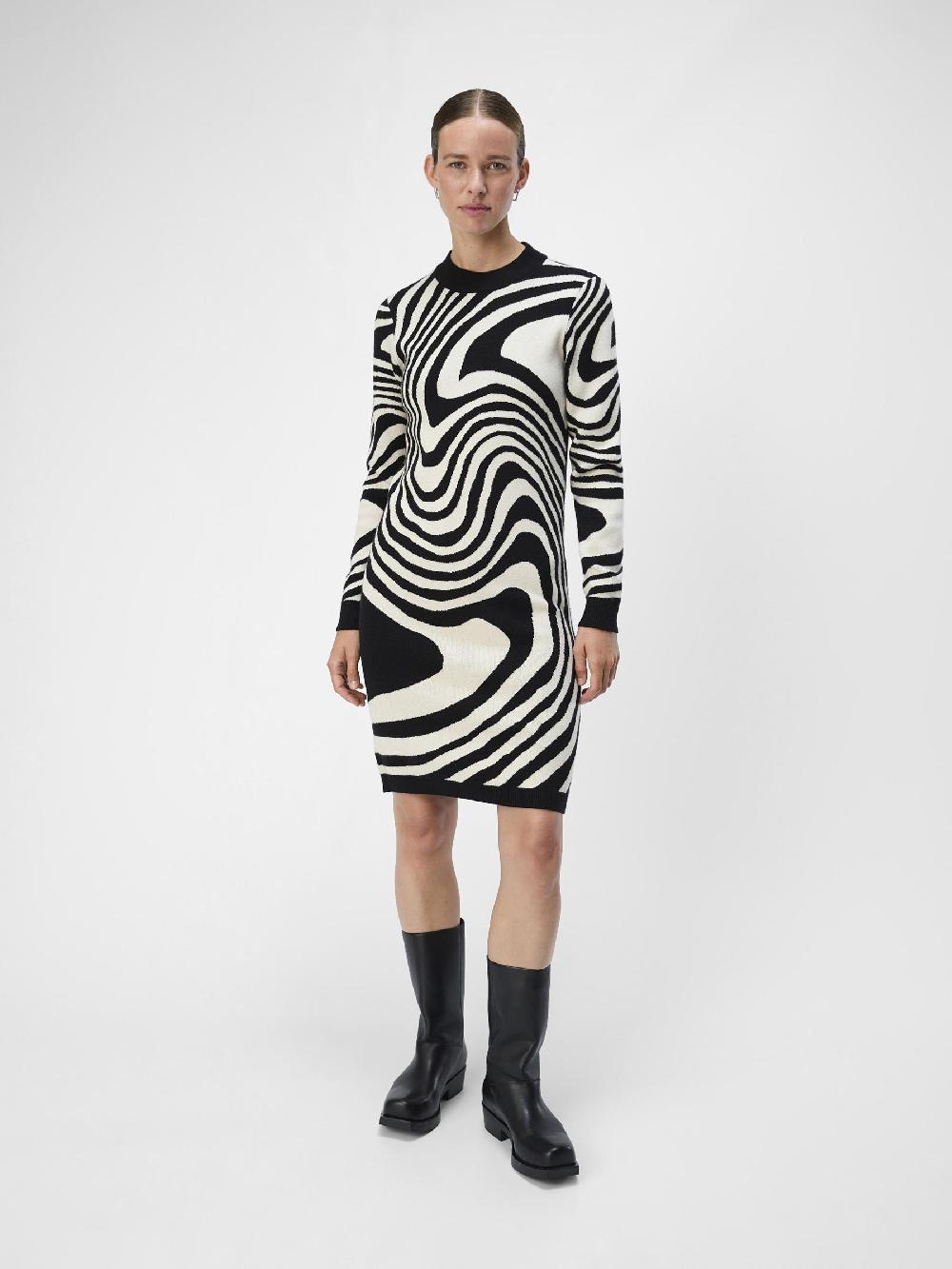 Object Petite OBJRAY GEBREIDE JURK