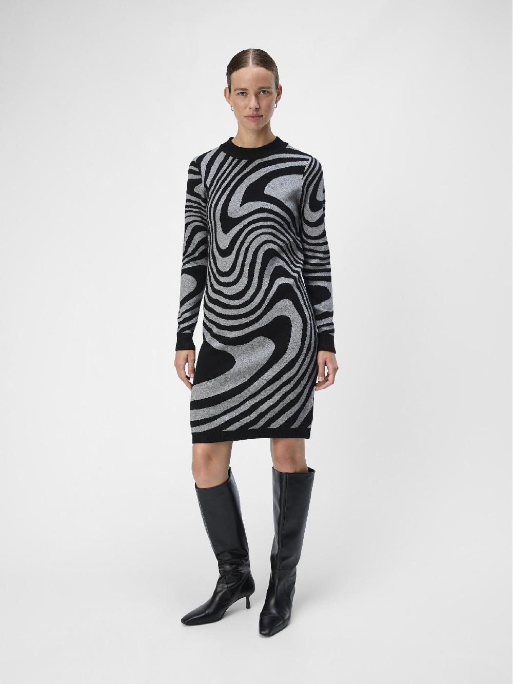 Object Petite OBJRAY GEBREIDE JURK