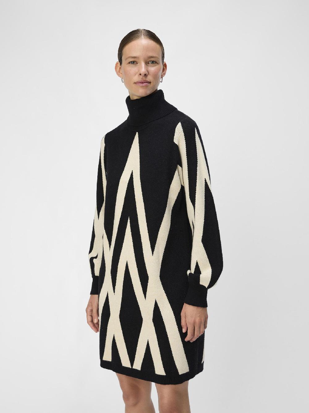 Object Petite OBJRAY GEBREIDE JURK