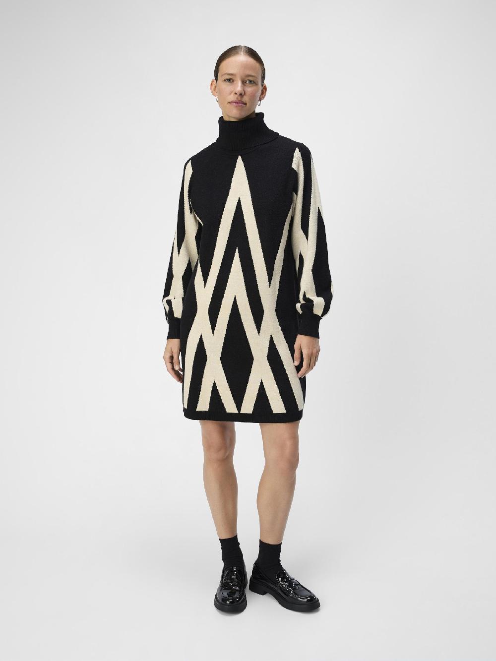 Object Petite OBJRAY GEBREIDE JURK