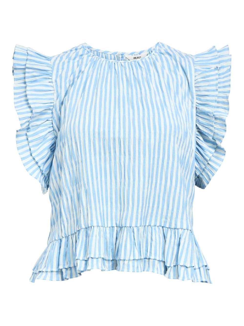 object petite PEPLUM TOP