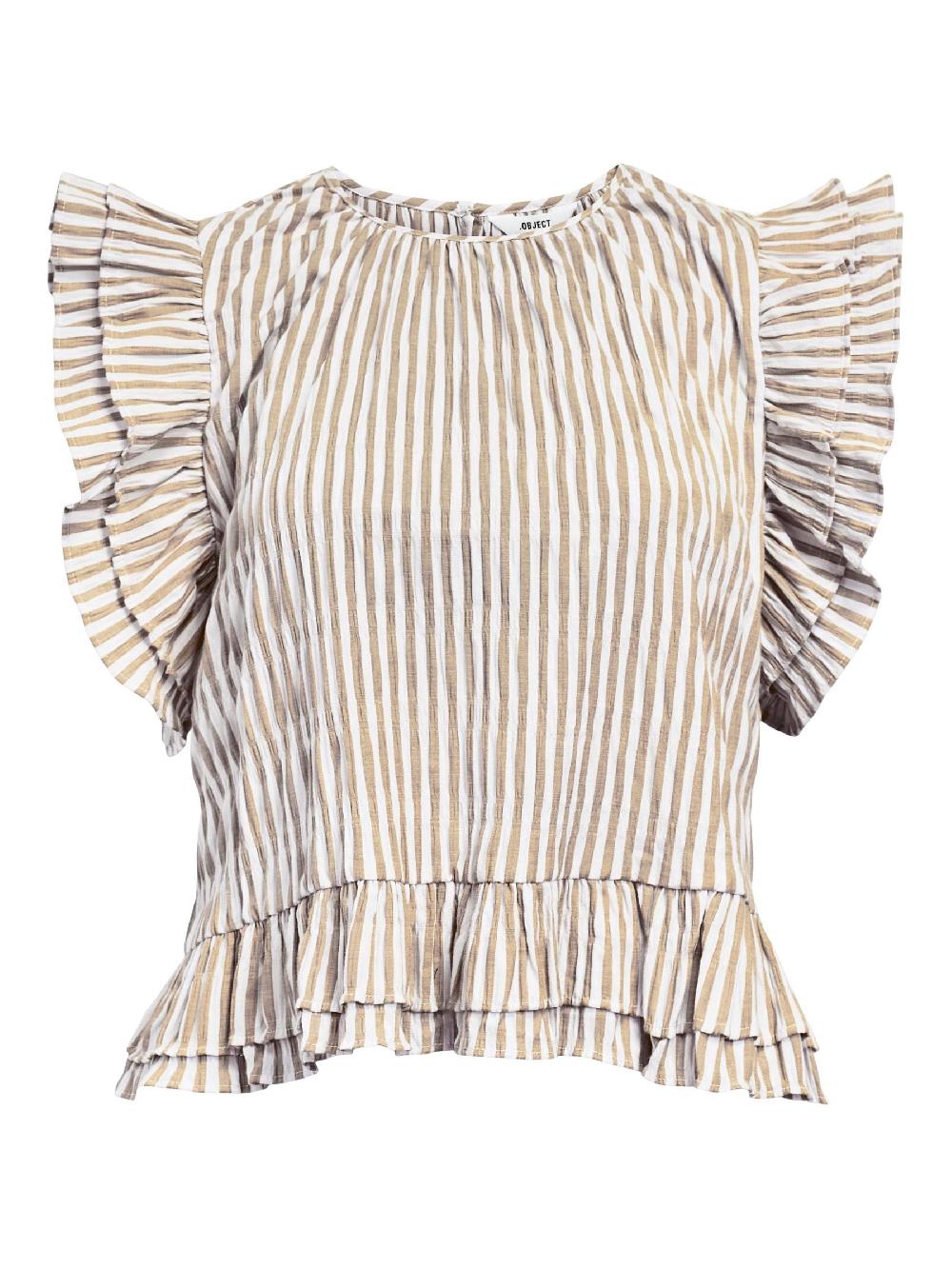 object petite PEPLUM TOP