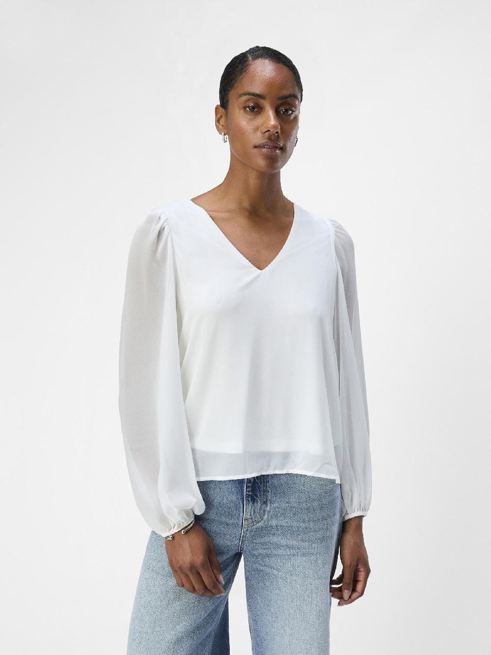 Object Petite V-HALS BLOUSE