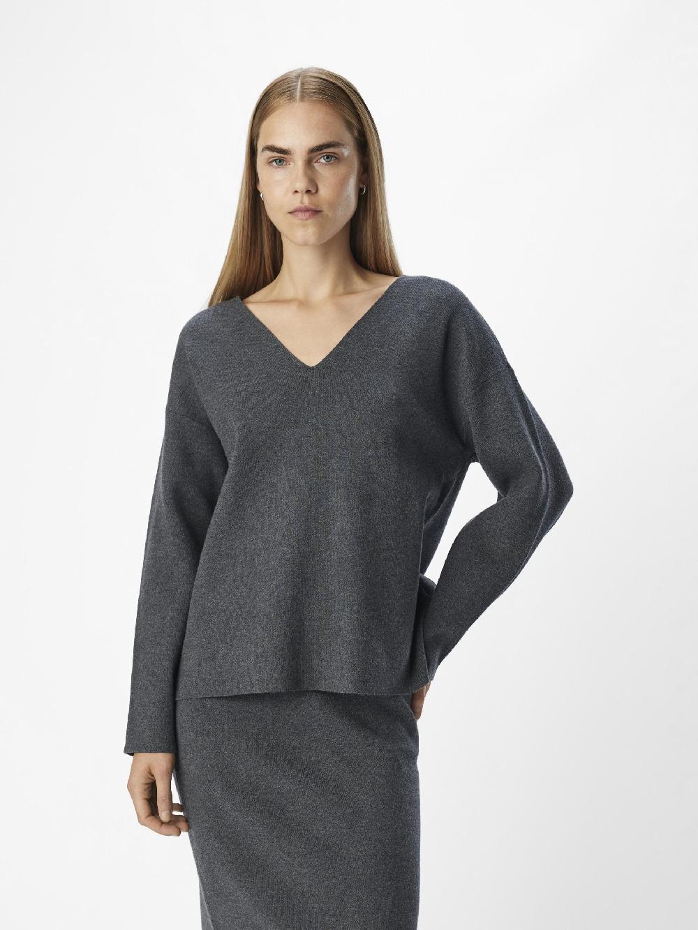Object Petite V-HALS GEBREIDE TRUI