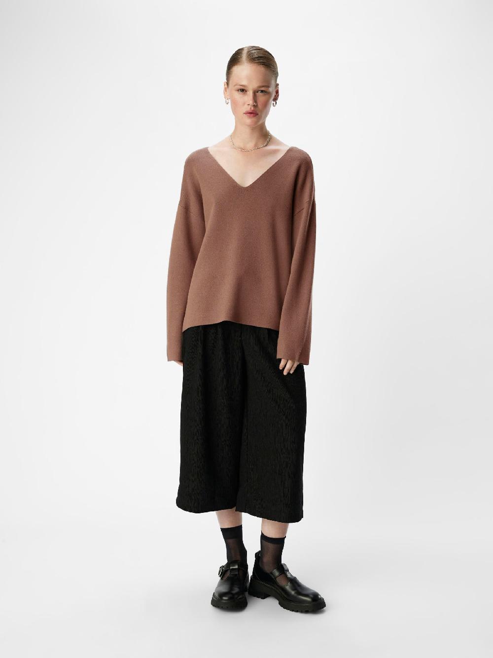 Object Petite V-HALS GEBREIDE TRUI