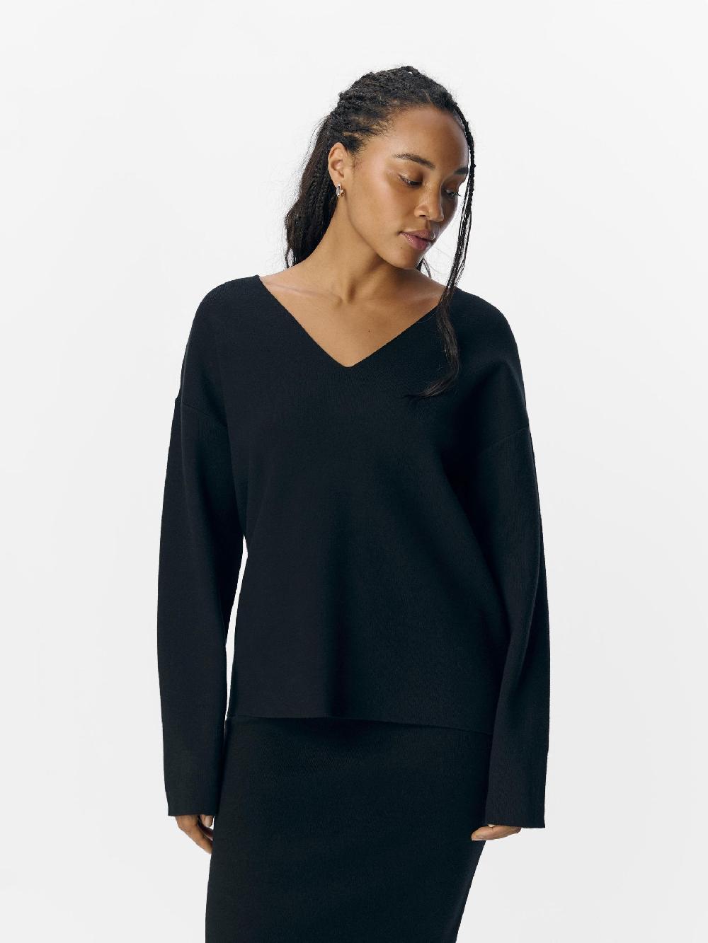 Object Petite V-HALS GEBREIDE TRUI