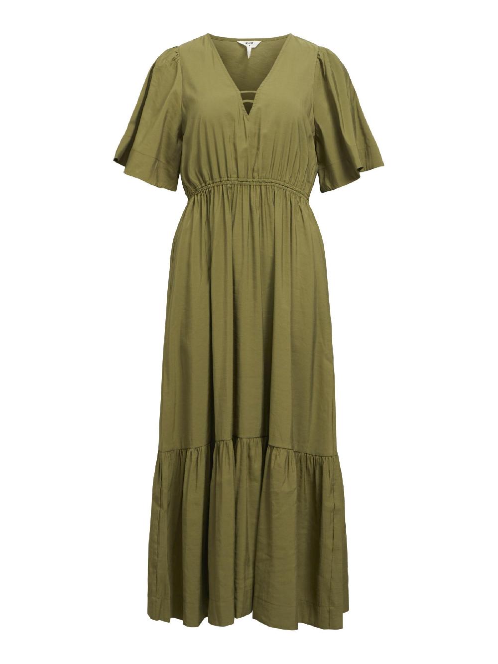 object petite V-HALS MAXI JURK