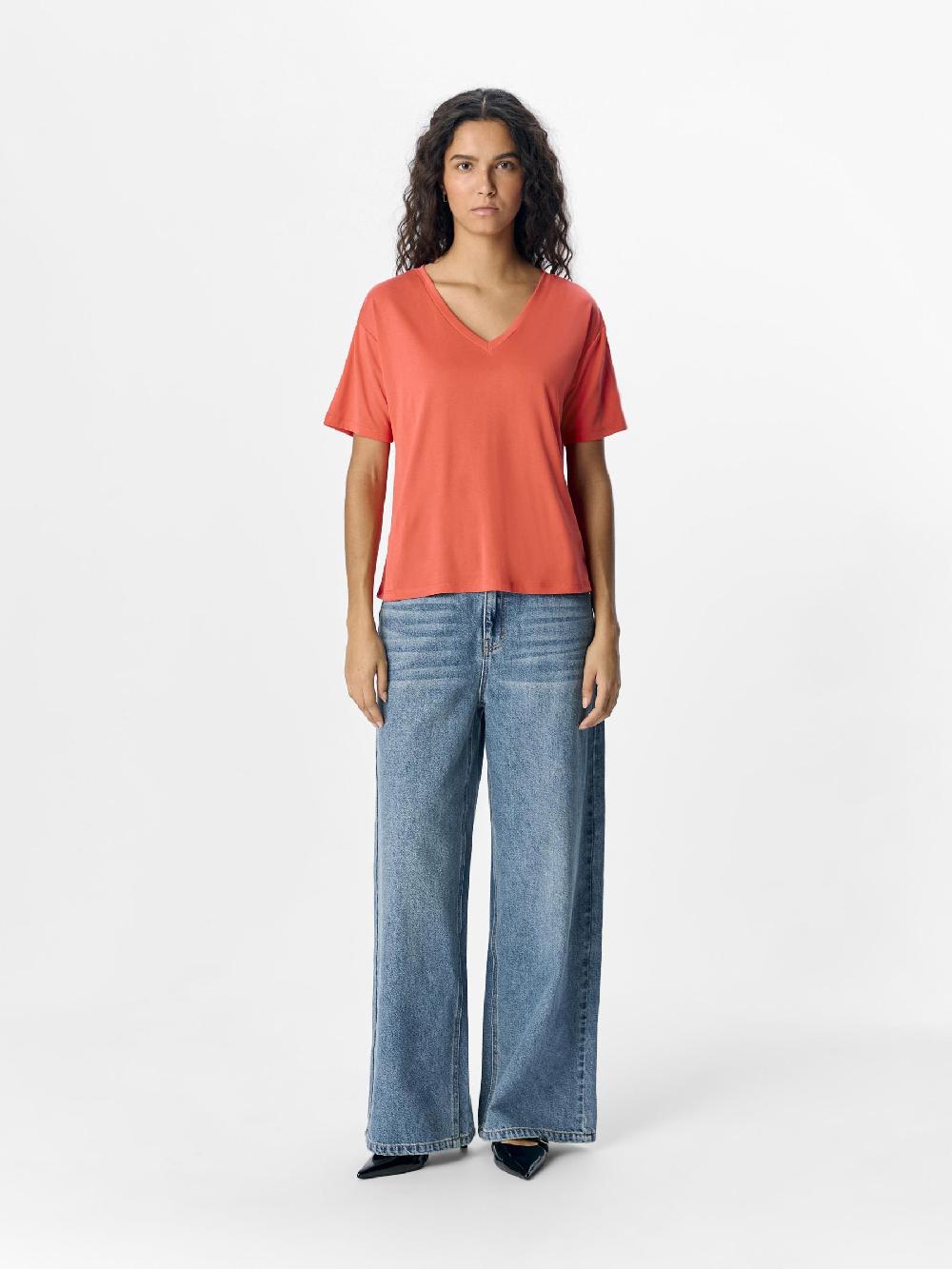 Object Petite V-HALS T-SHIRT