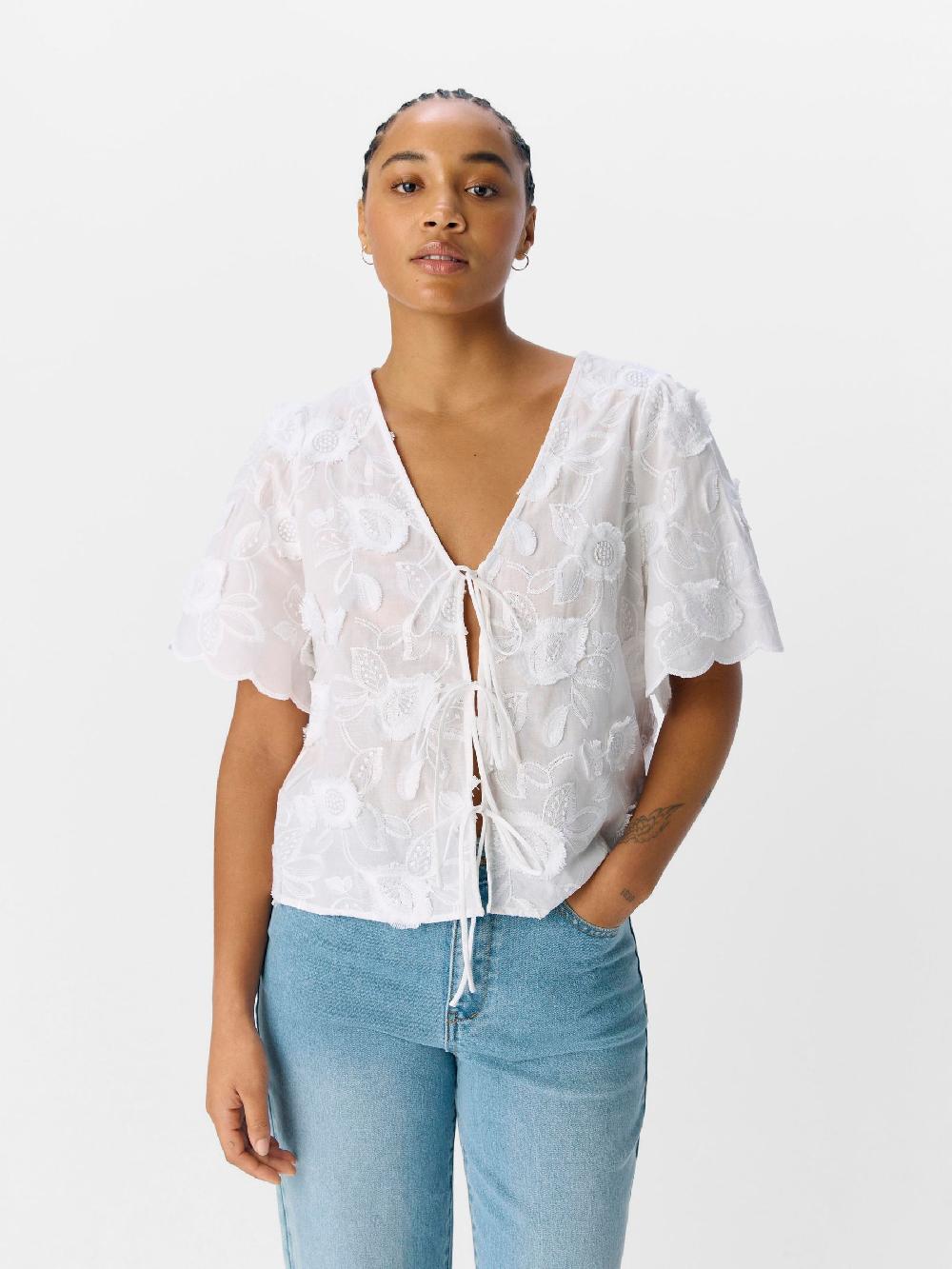 Object Petite VOORKANT MET STRIKSLUITING TOP