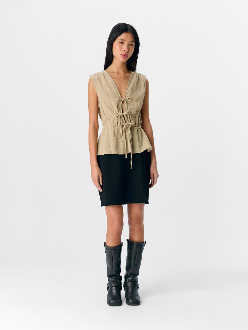 Object Petite VOORKANT MET STRIKSLUITING TOP