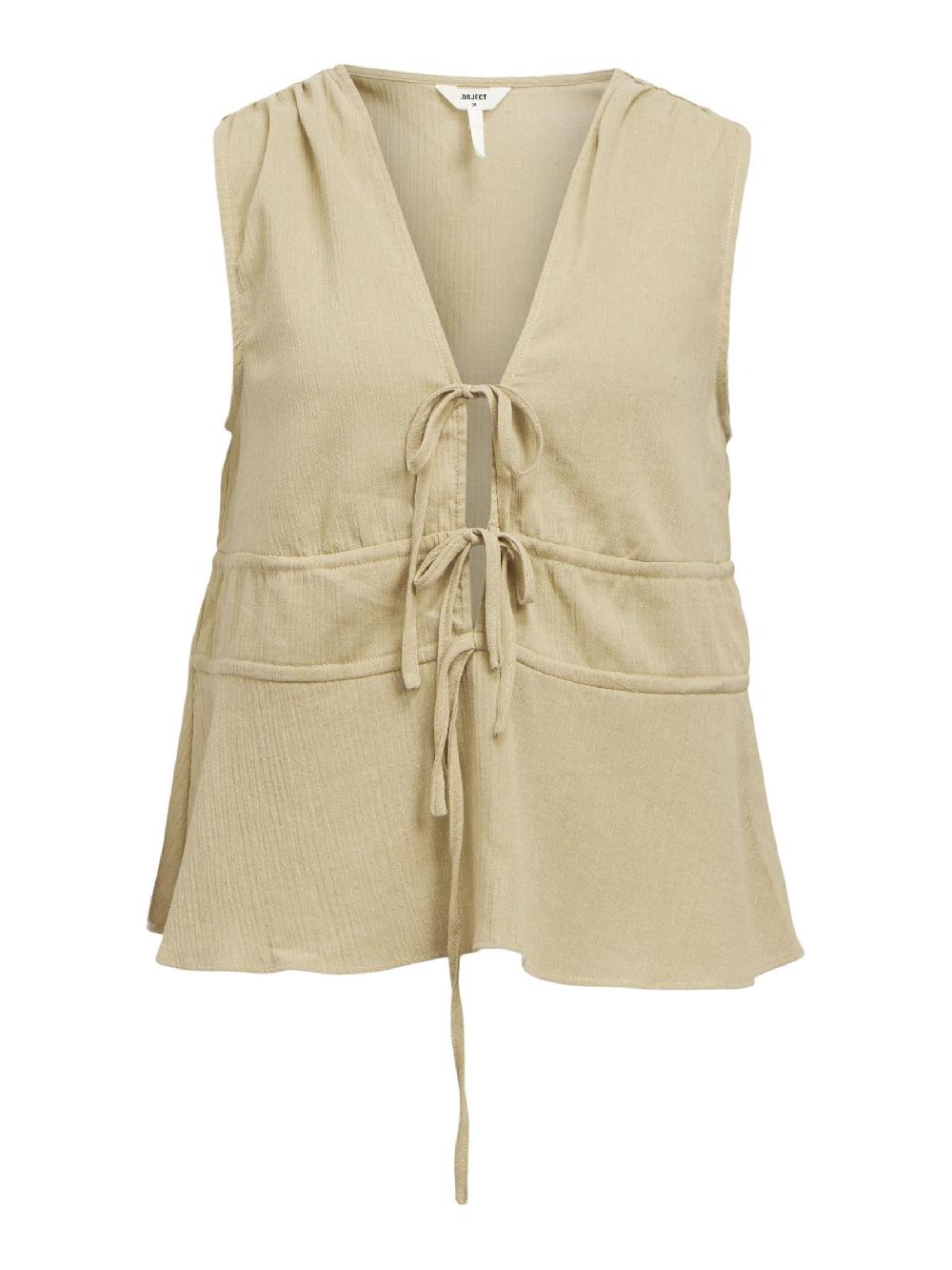 object petite VOORKANT MET STRIKSLUITING TOP