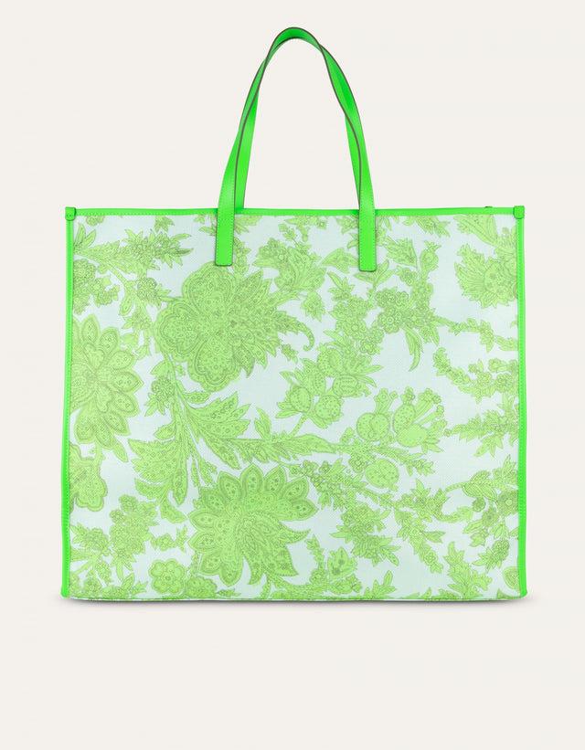 Oilily Big Square Shopper Green
