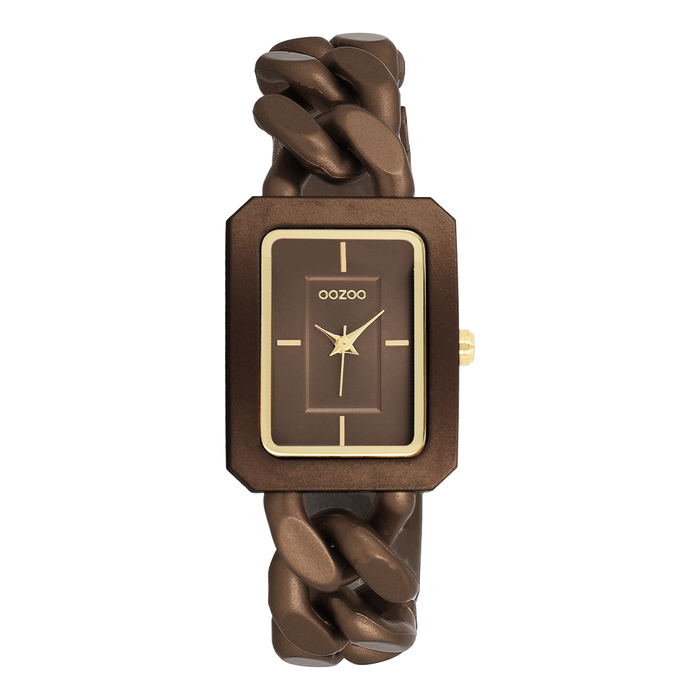 oozoo Bronzen OOZOO horloge met schakelarmband - C11276