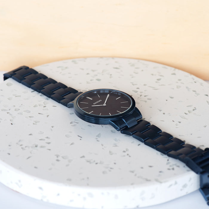 Oozoo Dark Blue OOZOO Watch With Stainless Steel Bracelet - C20102