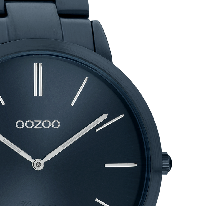 Oozoo Dark Blue OOZOO Watch With Stainless Steel Bracelet - C20102