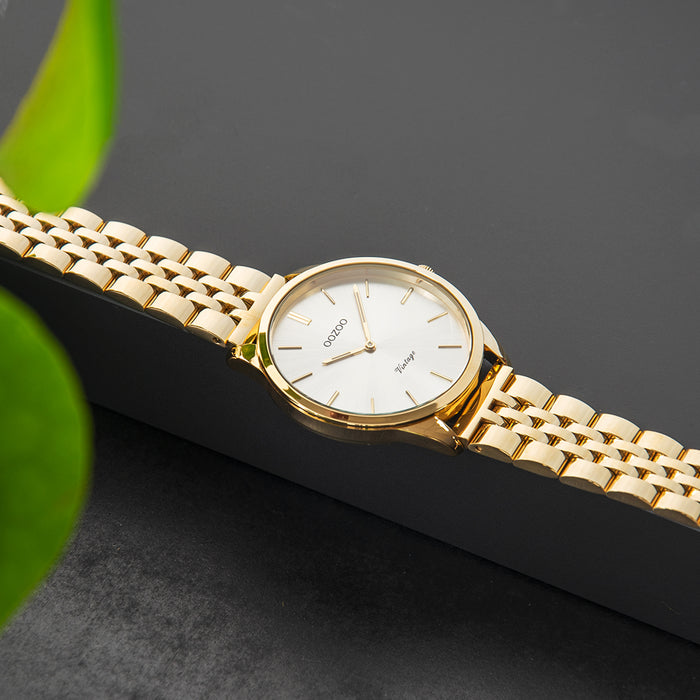 Oozoo Gold Coloured OOZOO Watch With Stainless Steel Bracelet - C9986