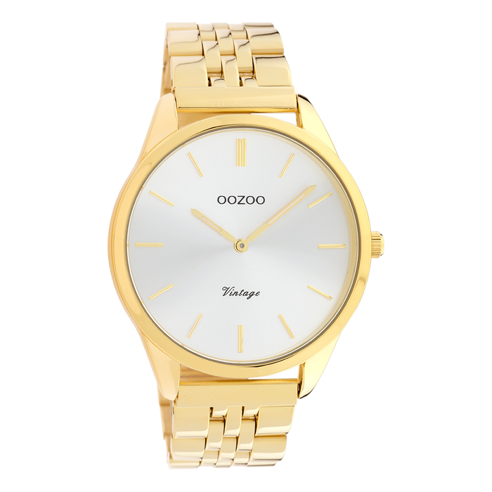 oozoo Gold coloured OOZOO watch with stainless steel bracelet - C9986