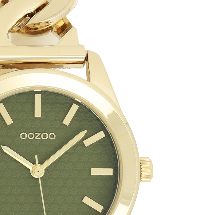 Oozoo Goudkleurige OOZOO Horloge Met Petit Schakelarmband - C11421
