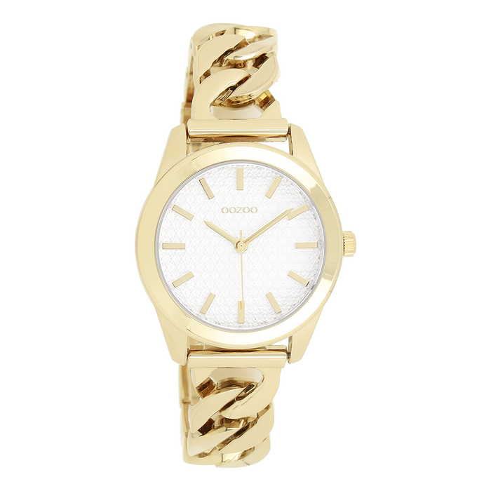 Oozoo Goudkleurige OOZOO Horloge Met Petit Schakelarmband - C11419
