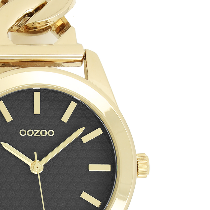 Oozoo Goudkleurige OOZOO Horloge Met Petit Schakelarmband - C11422