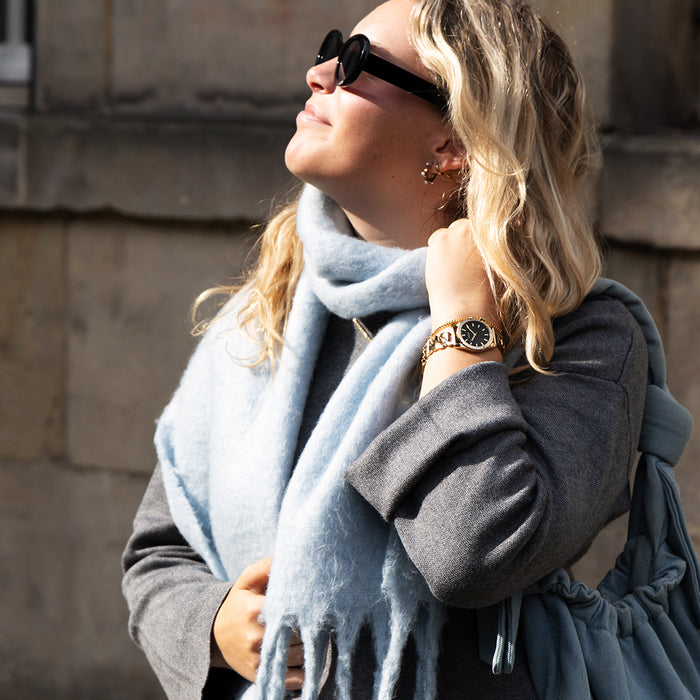 oozoo Goudkleurige OOZOO horloge met petit schakelarmband - C11422