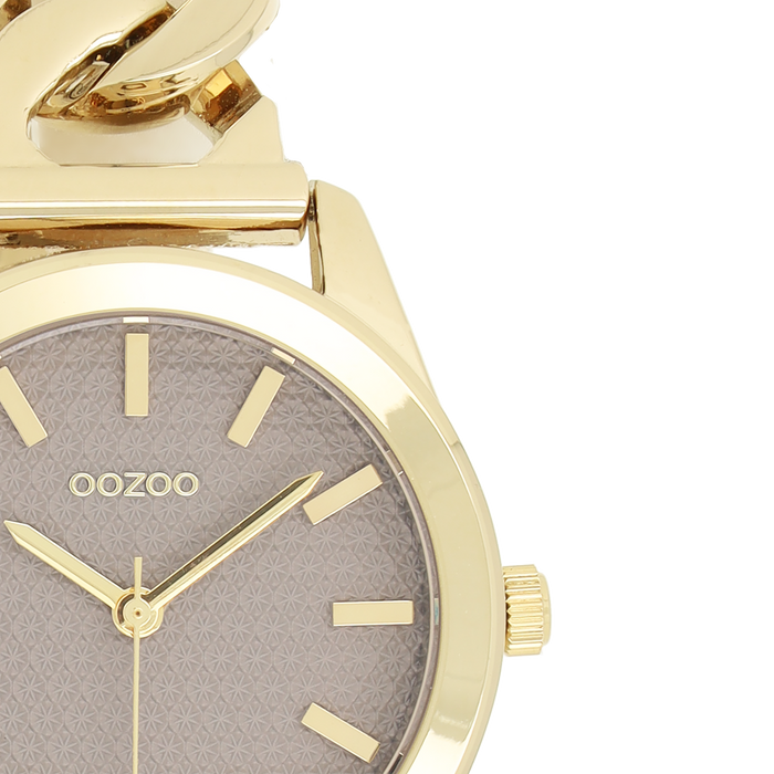 Oozoo Goudkleurige OOZOO Horloge Met Petit Schakelarmband - C11420