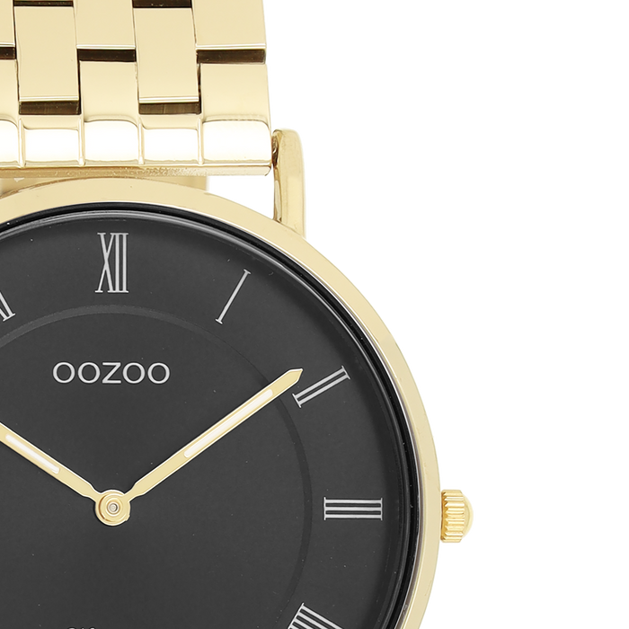 Oozoo Goudkleurige OOZOO Horloge Met Roestvrijstalen Armband - C20371