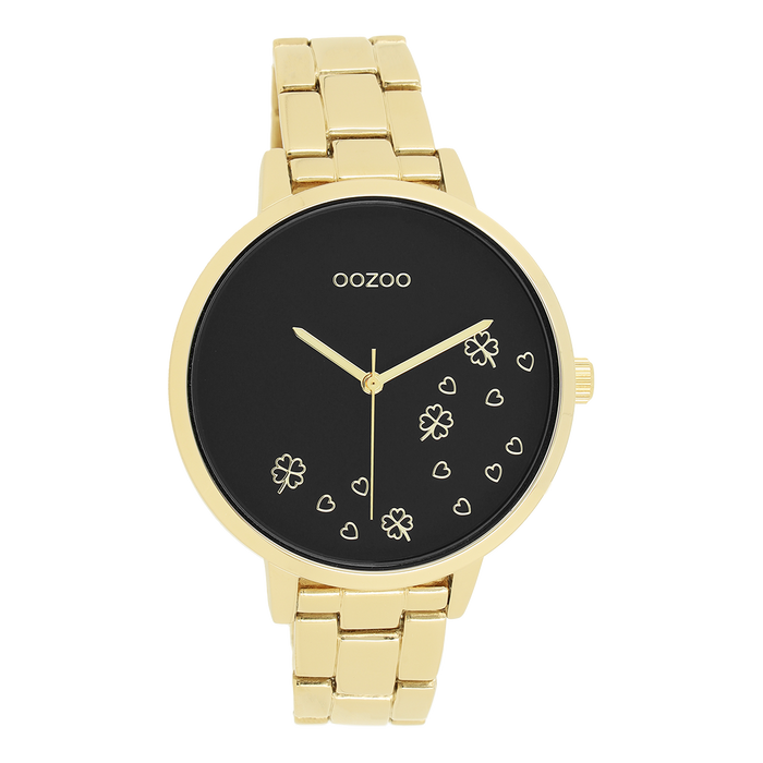 oozoo Goudkleurige OOZOO horloge met roestvrijstalen armband - C11124