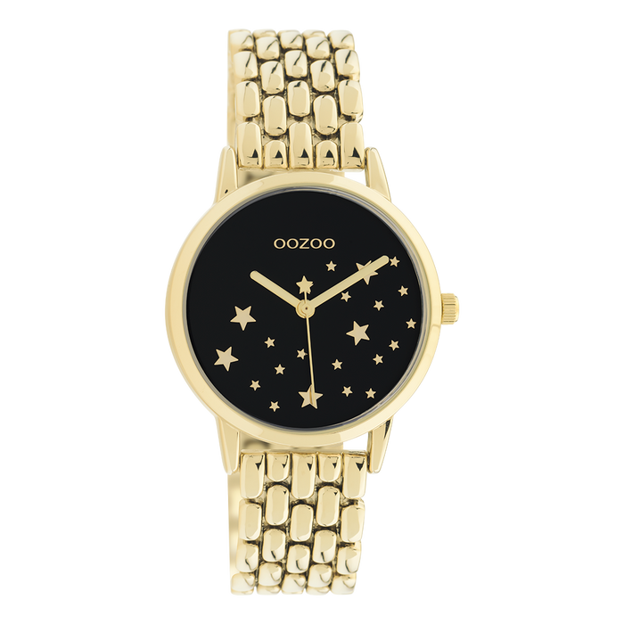 oozoo Goudkleurige OOZOO horloge met roestvrijstalen armband - C11029