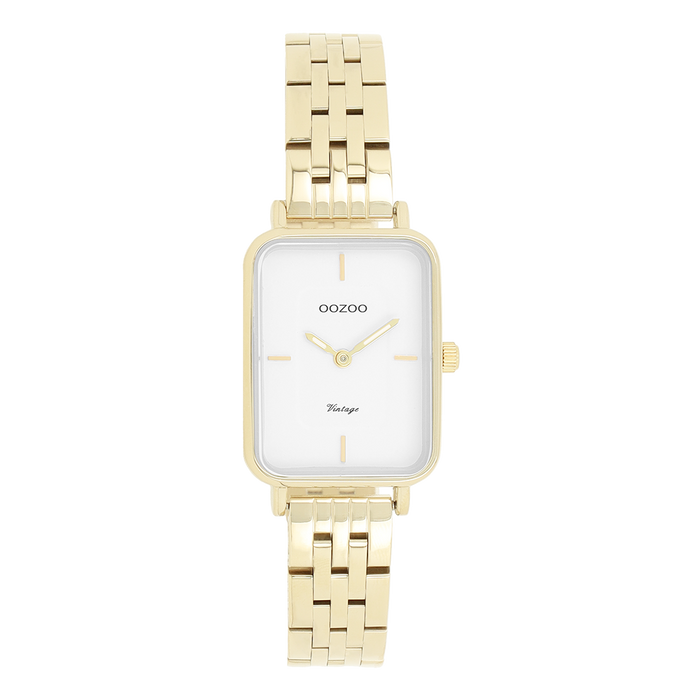 oozoo Goudkleurige OOZOO horloge met roestvrijstalen armband - C20418 oozoo Goudkleurige OOZOO horloge met roestvrijstalen armband - C20418