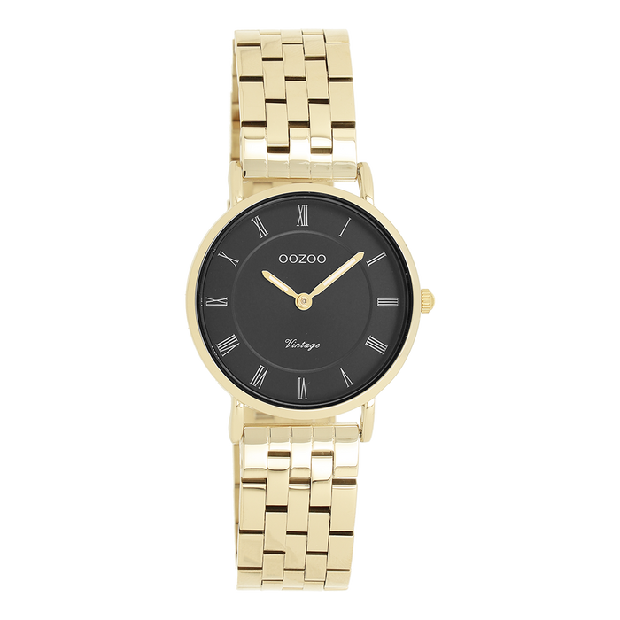 oozoo Goudkleurige OOZOO horloge met roestvrijstalen armband - C20378