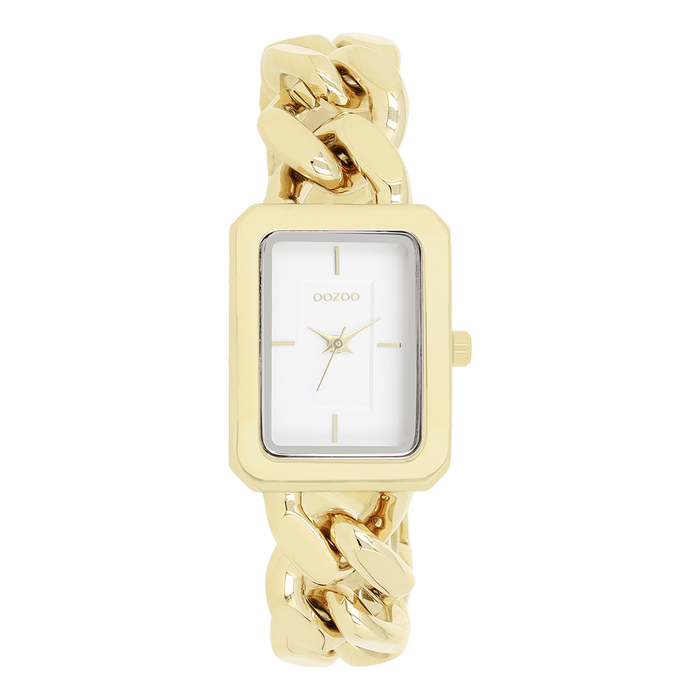 oozoo Goudkleurige OOZOO horloge met schakelarmband - C11272