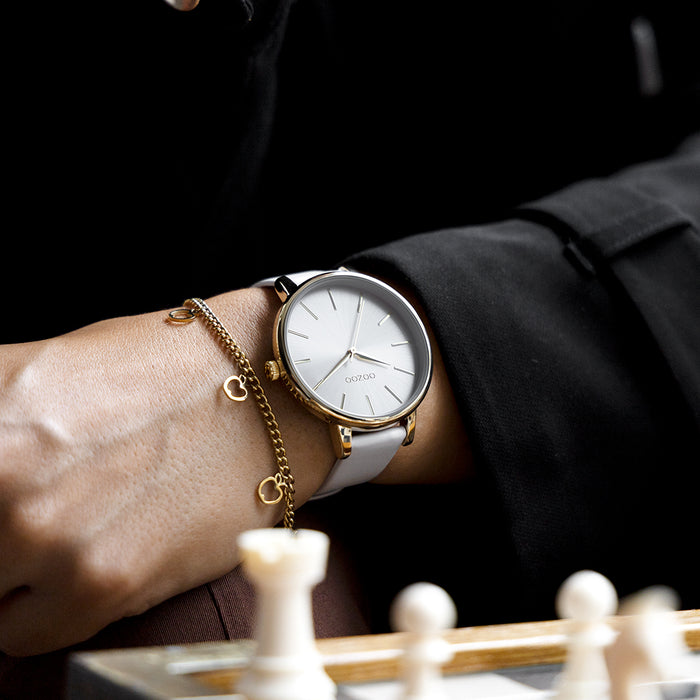 Oozoo Goudkleurige Armband Met Appels