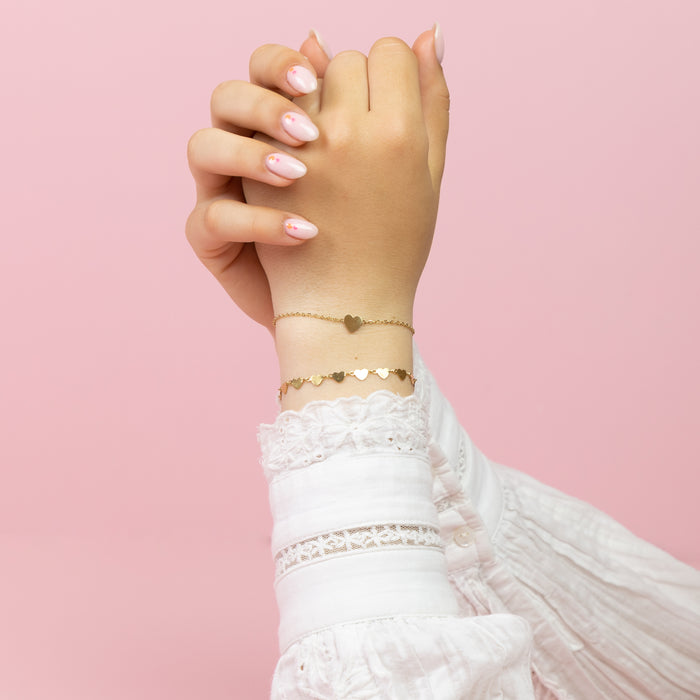 Oozoo Goudkleurige Armband Met Een Hart