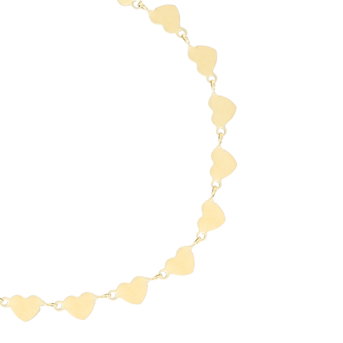 Oozoo Goudkleurige Armband Met Hartjes