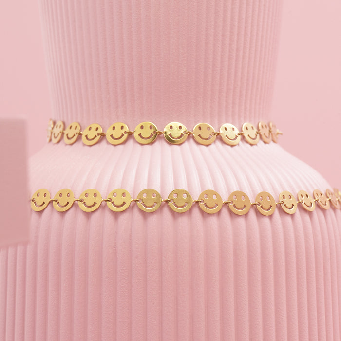 Oozoo Goudkleurige Armband Met Smileys