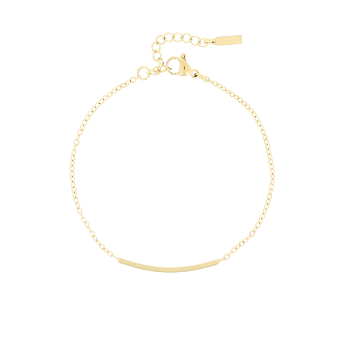 oozoo Goudkleurige armband met strass steentjes