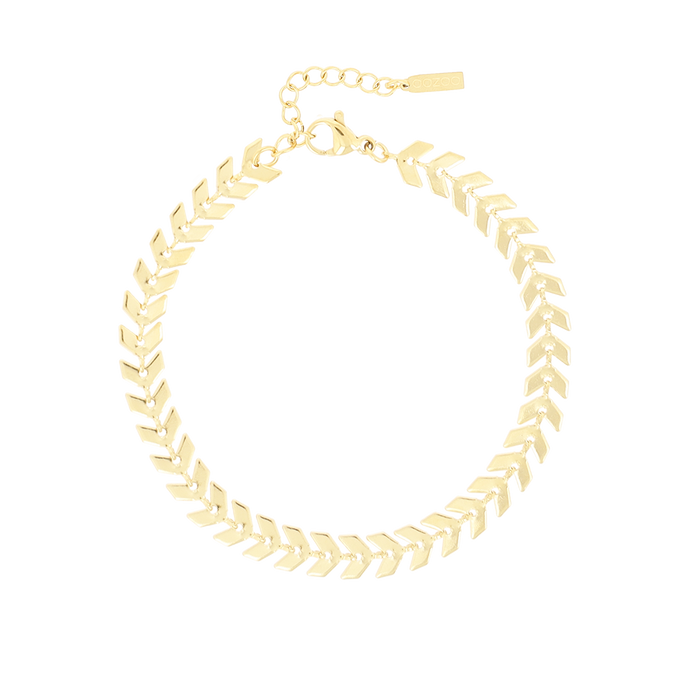 oozoo Goudkleurige armband met V-schakel